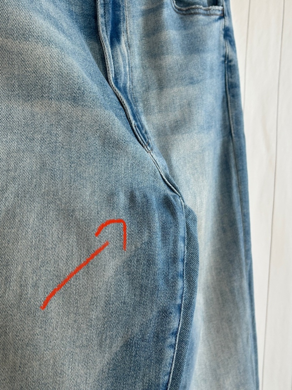 Mother jeans size 30 The Hustler Ankle Fray blue Au Revoir light wash - Picture 15 of 15